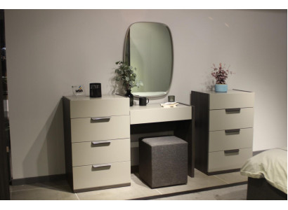 Design Toaletní stůl se zrcadlem Luxus ložnice nábytek Stolička 3 dílný Nový