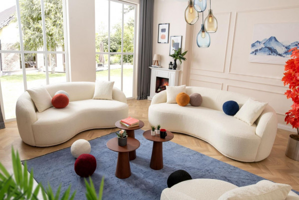 Obývací pokoj Set 3 ks. Designer pohovka garnitura 4+3+1 sedadlo obývací souprava