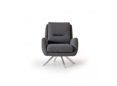 Moderní křeslo Luxus nábytek v obývacím pokoji Lounge Club Designer šedá zařízení