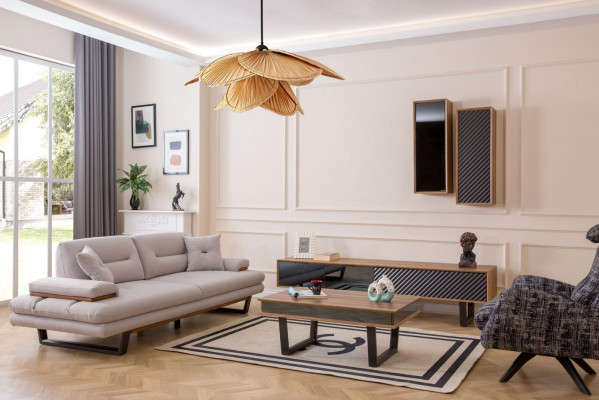 Designová sedací souprava Kavát kov Sofá 6dílná sada obývacího pokoje Luxusní nábytek