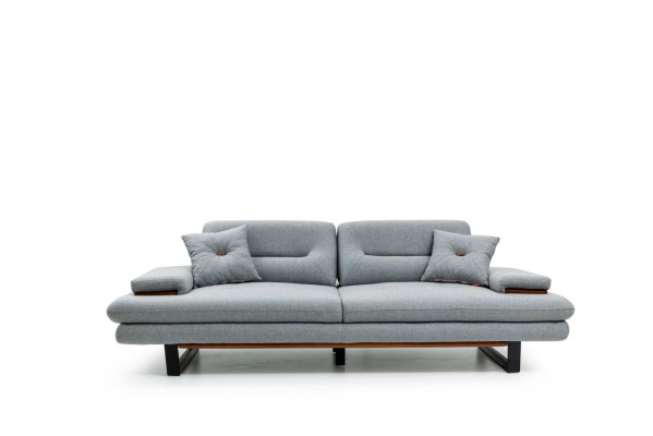 Modern Möbel Wohnzimmer Sofa 3 Sitzer grau xxl big Designer 238cm Möbel
