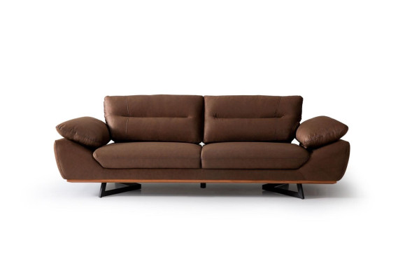 Moderní designová pohovka 3místná 240cm xxl Pohovka čalouněná Pohovky Design Hnědá