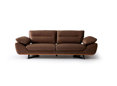Moderní designová pohovka 3místná 240cm xxl Pohovka čalouněná Pohovky Design Hnědá