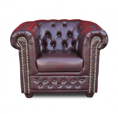 Chesterfield křeslo, televizní gauč, 1-místná pohovka, látková textilní sedací souprava.