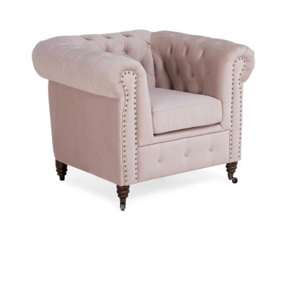 Noble Design Chesterfield polstrovaný křeslo TV sedadlo klubová salónní textilie