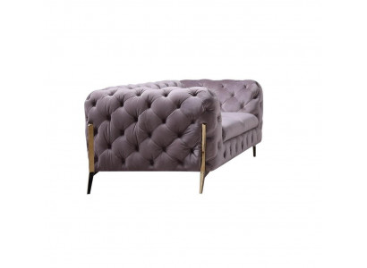 Design Chesterfield Sofa 2-Sitzer Couch Polster Textil Sofas Samt Neu Zweisitzer.  Návrh pohovky Chesterfield 2-místná pohovka s potahem z textilu, sametu, nová dvoumístná.