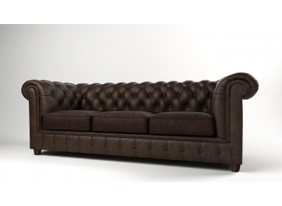 Klasická pohovka Chesterfield Sofa 3místná pohovka Pohovky Polštáře Třímiestný