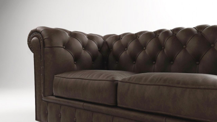 Klasická pohovka Chesterfield Sofa 3místná pohovka Pohovky Polštáře Třímiestný