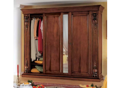 Ložnice Šatní skříň Nábytek Luxus Masiv dřevo Skříně Design Nový.