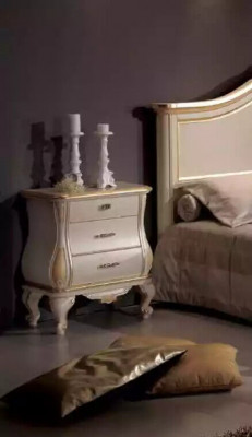 Schlafzimmer Set Postel 2x Noční stolky Skříň Šatní skříň Komoda Zrcadlo