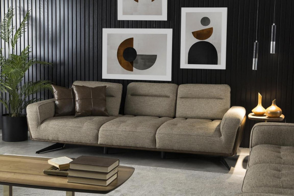 Design obývací pokoj set látková pohovka sedací souprava g. sofagarnitur sestava nábytku