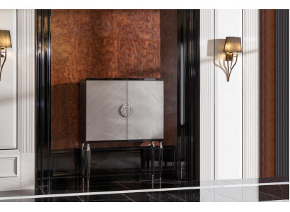 Šatník na baru Bar Naruž Dubový šatník Sivý Drevený obytný Drink Luxury