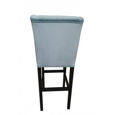 Modrý barový stolička 2 kusy židle s potahem Židle Baron Chesterfield