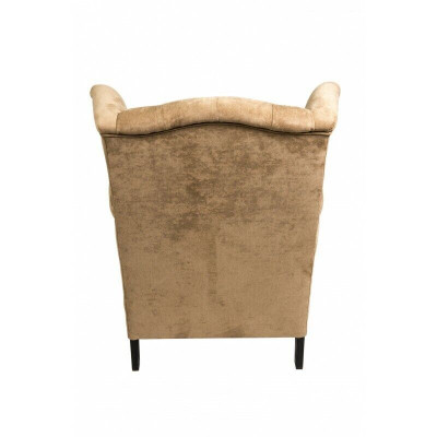 Křeslo Chesterfield pro jednoho osobu s ušími, televizní křeslo, čalouněná sedačka, pohovka, relaxační křeslo.