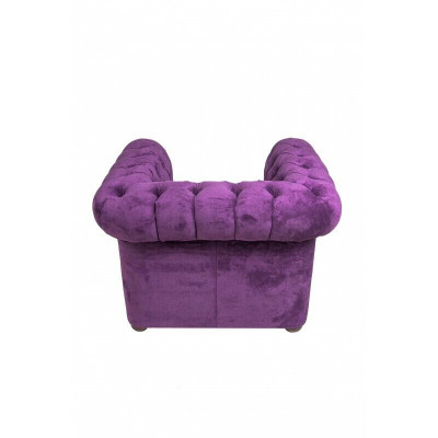 Chesterfield křeslo gauč polstrovaný 1-sedačka samet design gaučů pohovek.