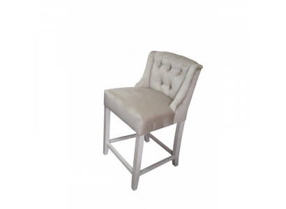 Exkluzivní sada 4 Chesterfieldských barových židlí s látkovým potahem designéra x4