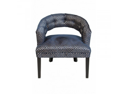 Design křesla Chesterfield sada židlí textilní polstrované hotelové skupiny 4x set