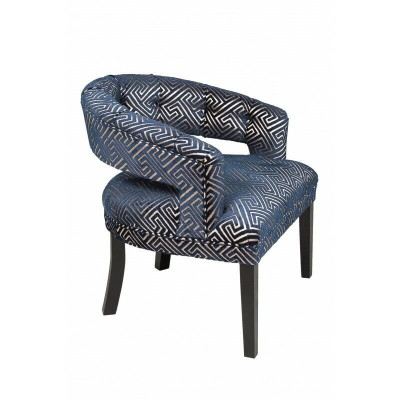 Design křesla Chesterfield sada židlí textilní polstrované hotelové skupiny 4x set