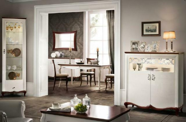 Bar Vitrínová Skříň Komoda Skříně Skříňky Designérské XXL Velký Obývací Pokoj MI-KB