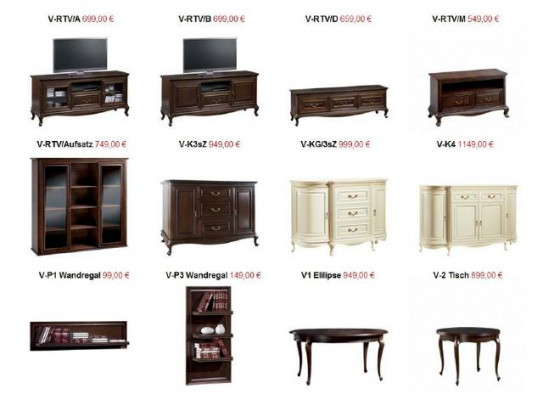 Klasická vitrína Skříň s výložkou Skříň z masivu Vitríny V-W 3-4 skleněná skříň