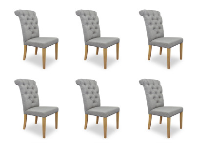6x židle židle polštář design lounge sedadlo opěradlo souprava křesel chesterfield nové