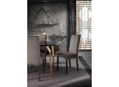 Židle Jídelní židle 1 Místný křeslo Luxusní Nábytek Design Židle Látka Nový