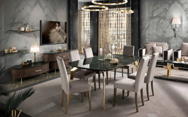 Židle Jídelní židle 1 Místný křeslo Luxusní Nábytek Design Židle Látka Nový