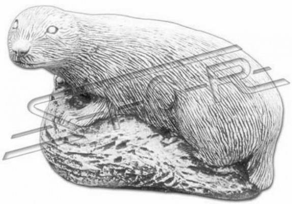 Zahradní dekorace fretka terasa kamenné sochy figurína socha