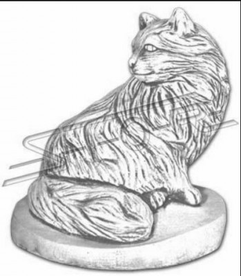 Zahrada Dekorace Kočka Socha Socha Figur Skulptury Design