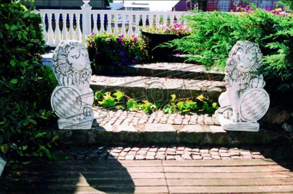 Zahradní dekorace Lev Přírodní Socha Soška Sochy Designérské Sochy