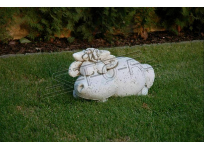 Zahradní dekorace Hroch Terasa Kamenné Sochy Socha Dekorace Socha