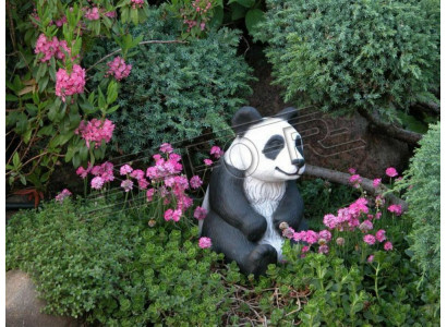 Zahrady Dekorace Panda Terasa Kamenné Figury Figurína Dekorativní Socha