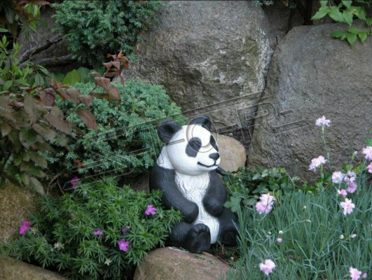 Zahrady Dekorace Panda Terasa Kamenné Figury Figurína Dekorativní Socha