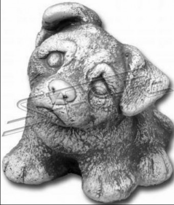 Zahrada Dekorace Bílý Pes Terasa Kamenné Sochy Dekorativní Socha Figurína