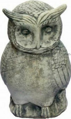 Zahrada příroda dekorace sova terasa kamenné figurky figurína dekorativní socha