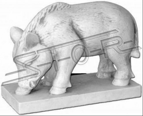 Zahradní dekorace divočák terasa kamenné figurky socha dekorace