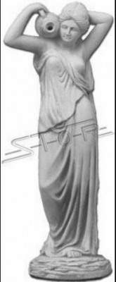 Zahradní socha "Paní Fontaine" 76cm socha člověka z kamene.