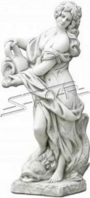 Socha zahrady "Paní Fontaine" 140 cm, socha člověka vyrobena z betonu