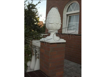 Zahrádková socha, socha ze kamene, zahradní dekorativní sloup, socha, design květiny, abstraktní, nový.