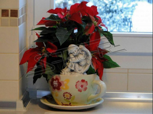 Grab aniolek krzyz dekoracja grobu ozdoby grobowe Ozdoba kamien figura Klasyczny