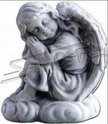 Grab aniolek krzyz dekoracja grobu ozdoby grobowe Ozdoba kamien figura Klasyczny
