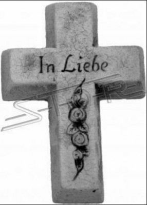 Hrobní anděl kříž hrob dekorace hrobová výzdoba klasický kámen dekorace socha