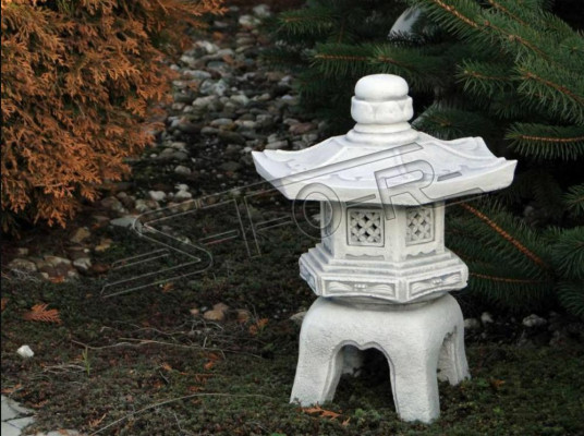 Japanischer Garten Dekoration Garten Deko Statue Figur Weiß Skulptur