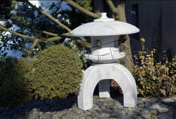 Japonská zahrada Dům Příroda Dekorace Socha Figuríny Figura Bílý Sochy