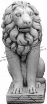 Lví zahrádková figurka terasy Dekorativní zahradní socha Figury Sochy