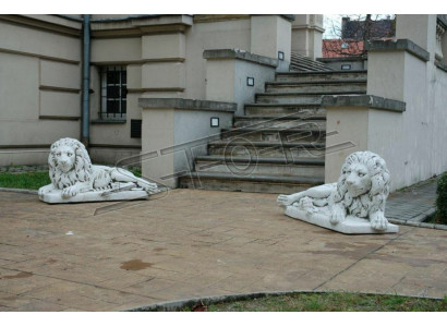 Levou ležící socha figura zahrada dekorace socha antikvařní