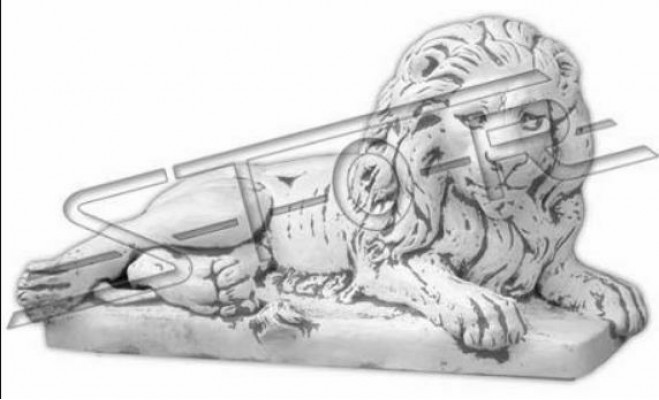 Levou ležící socha figura zahrada dekorace socha antikvařní