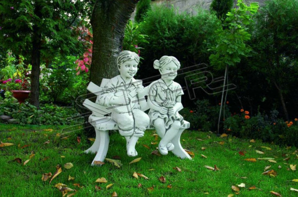 Dívčí Sedící Figura Socha Figury Sochařství Sochy Zahrada