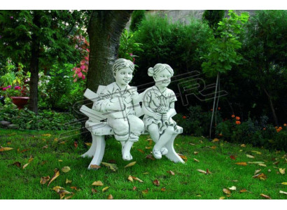 Dívčí Sedící Figura Socha Figury Sochařství Sochy Zahrada