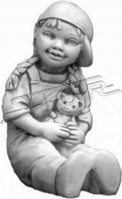 Dívka 34cm figura sochy sochy sochy zahrady